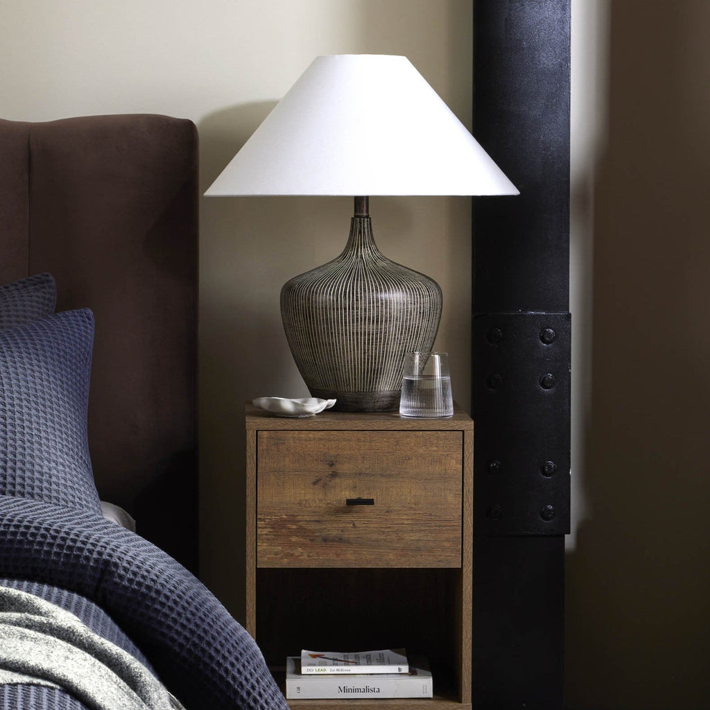 Dusklia - Tribeca Resin Table Lamp - Black