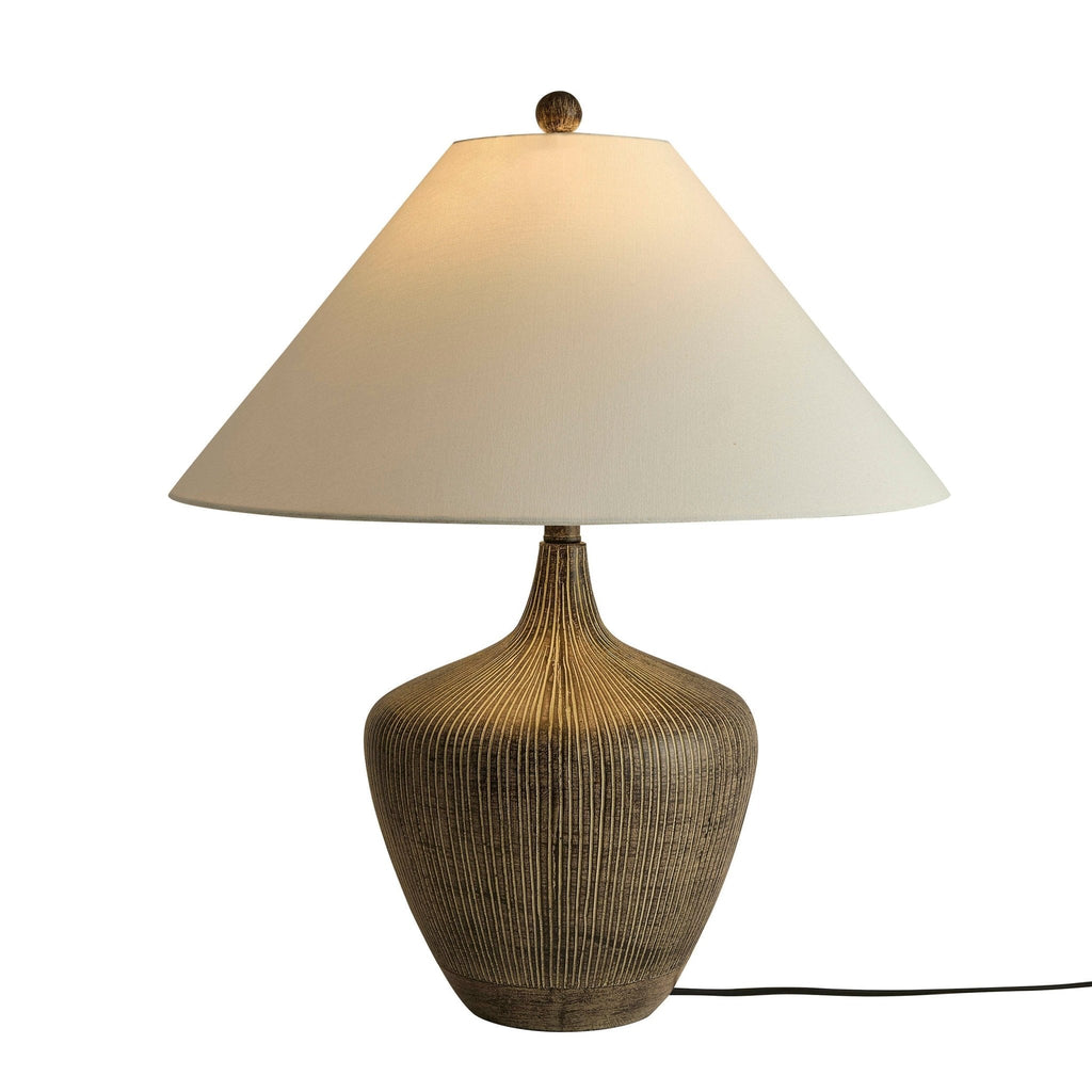 Dusklia - Tribeca Resin Table Lamp - Black