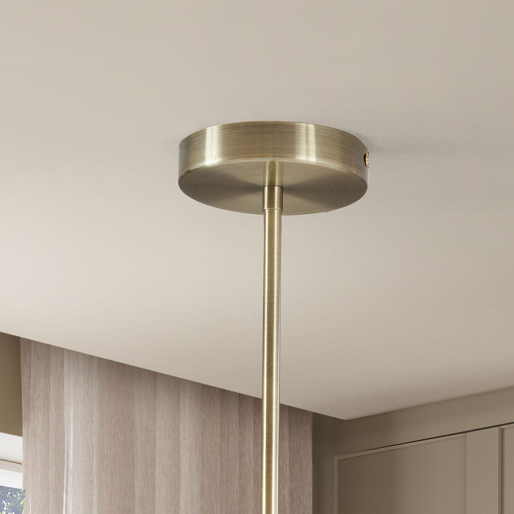 Dusklia - Trinity Pleated 2 Light Chandelier - Gold