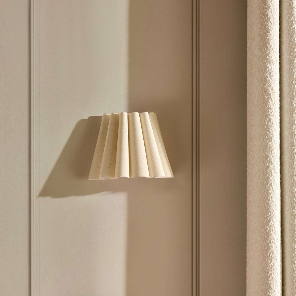Dusklia - Trinity Rechargeable Pleated Wall Light - White