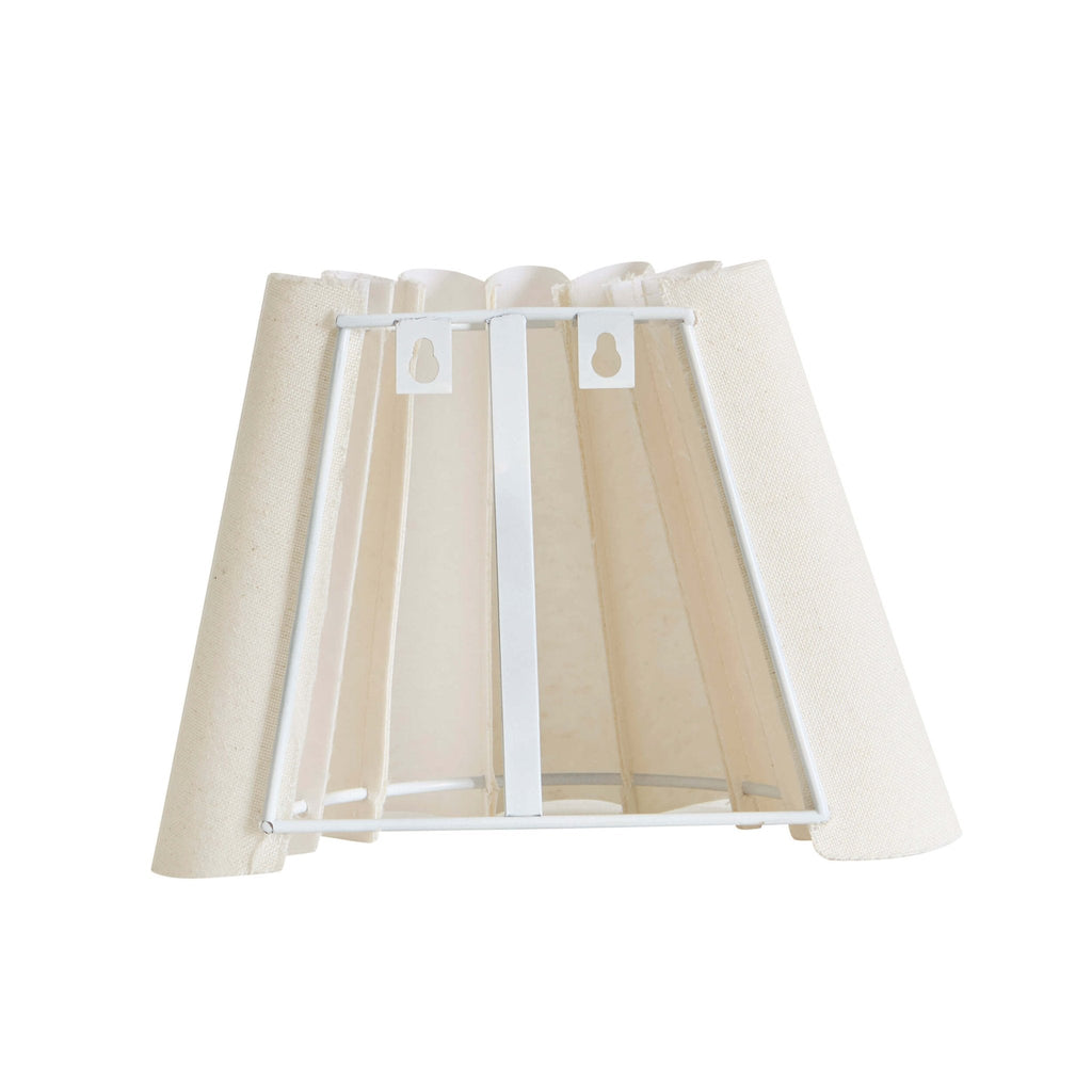 Dusklia - Trinity Rechargeable Pleated Wall Light - White
