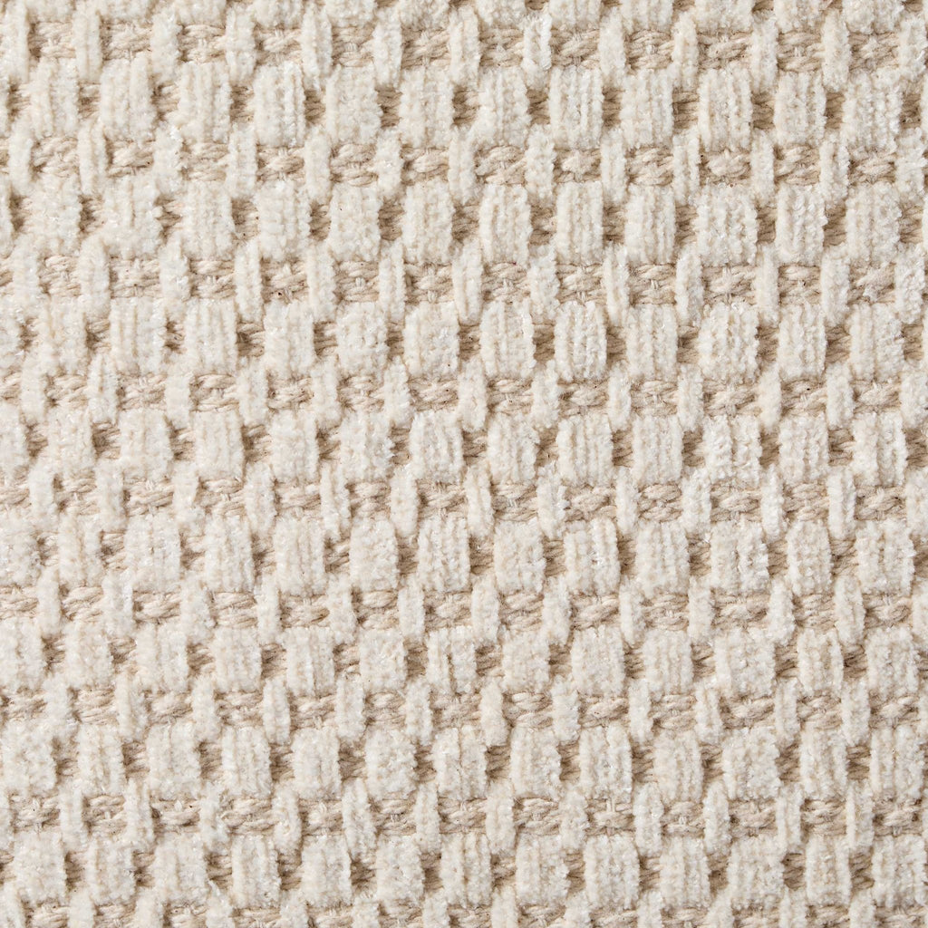 Dusklia - Tufted Chenille Cushion Cover - Cream/Black