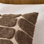 Dusklia - Tufted Pattern Cushion Cover - Taupe