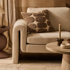 Dusklia - Tufted Pattern Sofa Cushion Cover - Taupe