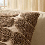 Dusklia - Tufted Pattern Sofa Cushion Cover - Taupe