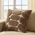Dusklia - Tufted Pattern Sofa Cushion Cover - Taupe