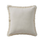 Dusklia - Cotton Fringed Edge Sofa Cushion Cover - Natural