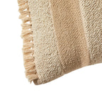 Dusklia - Tufted Stripe Cushion Cover - Natural