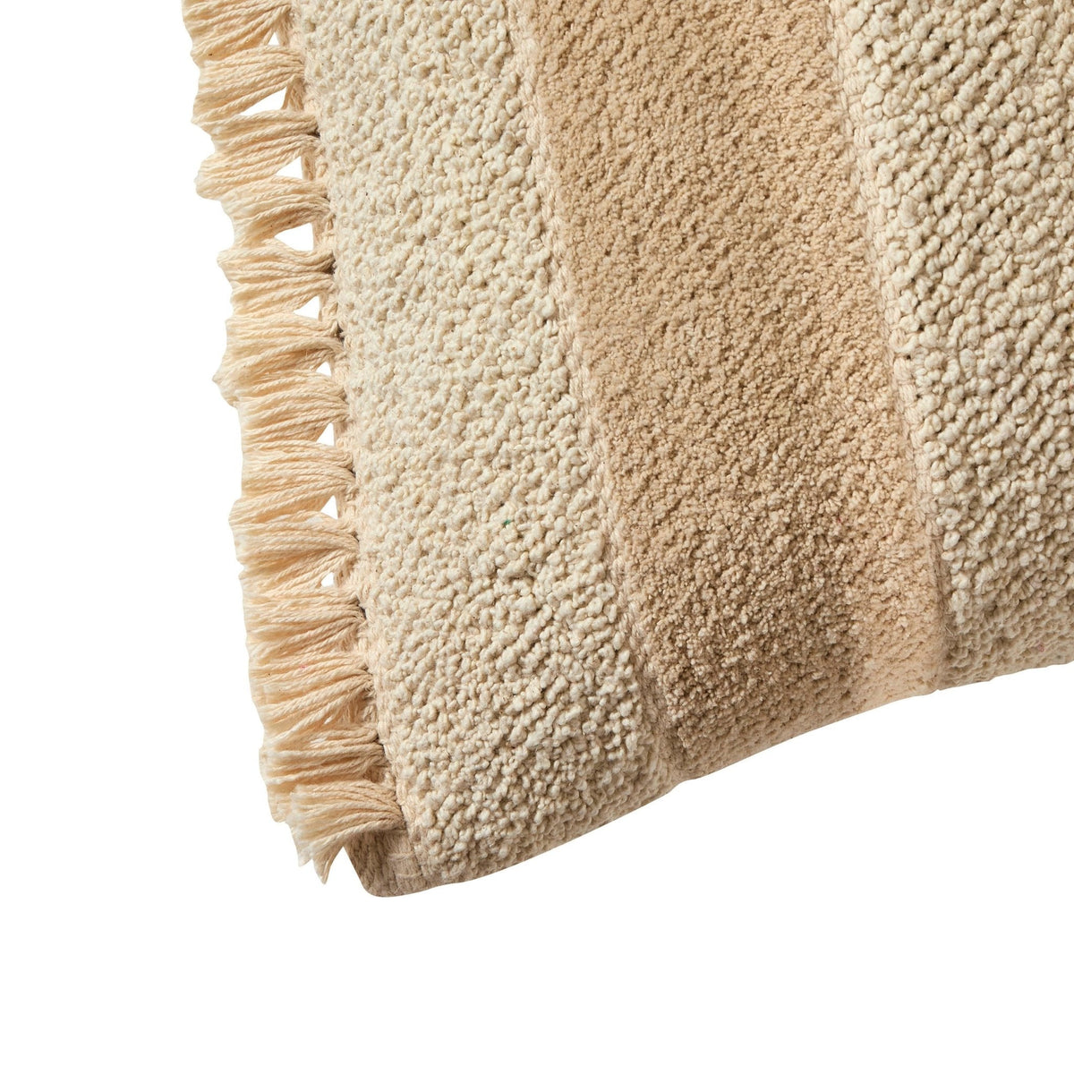 Dusklia - Tufted Stripe Cushion Cover - Natural