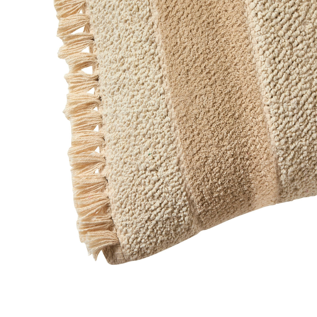 Dusklia - Tufted Stripe Sofa Cushion Cover - Natural
