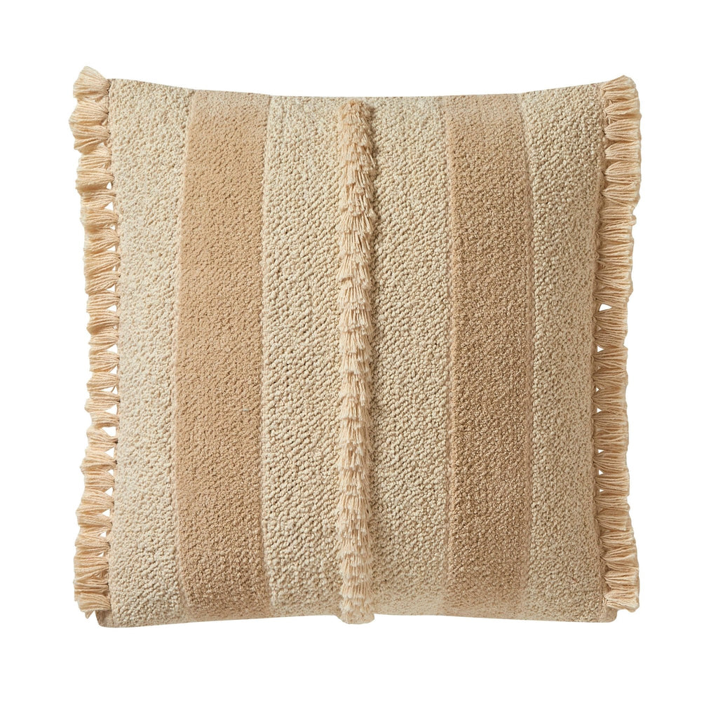 Dusklia - Tufted Stripe Sofa Cushion Cover - Natural