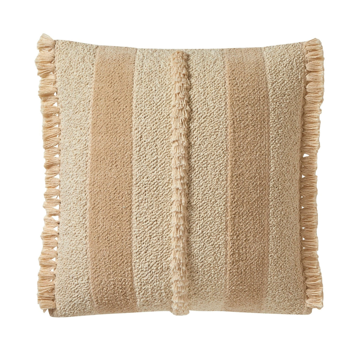 Dusklia - Tufted Stripe Sofa Cushion Cover - Natural