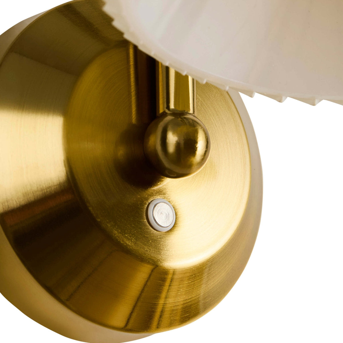 Dusklia - Twila Rechargeable Pleated Wall Light - Brass