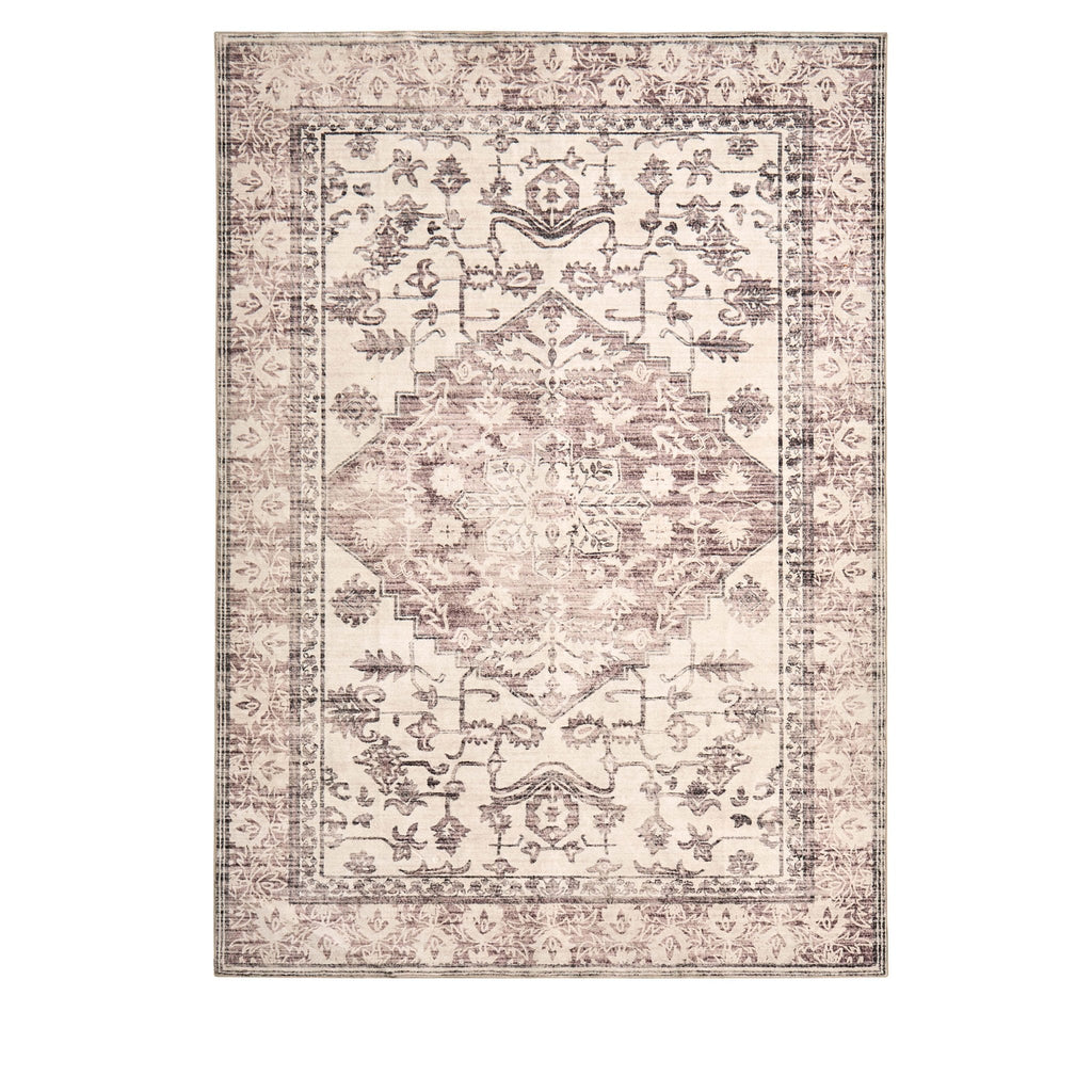 Dusklia - Uma Persian Style Machine Washable Rug - Brown