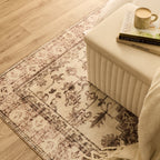 Dusklia - Uma Persian Style Machine Washable Rug - Brown