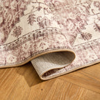 Dusklia - Uma Persian Style Machine Washable Rug - Brown