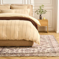 Dusklia - Uma Persian Style Machine Washable Rug - Brown