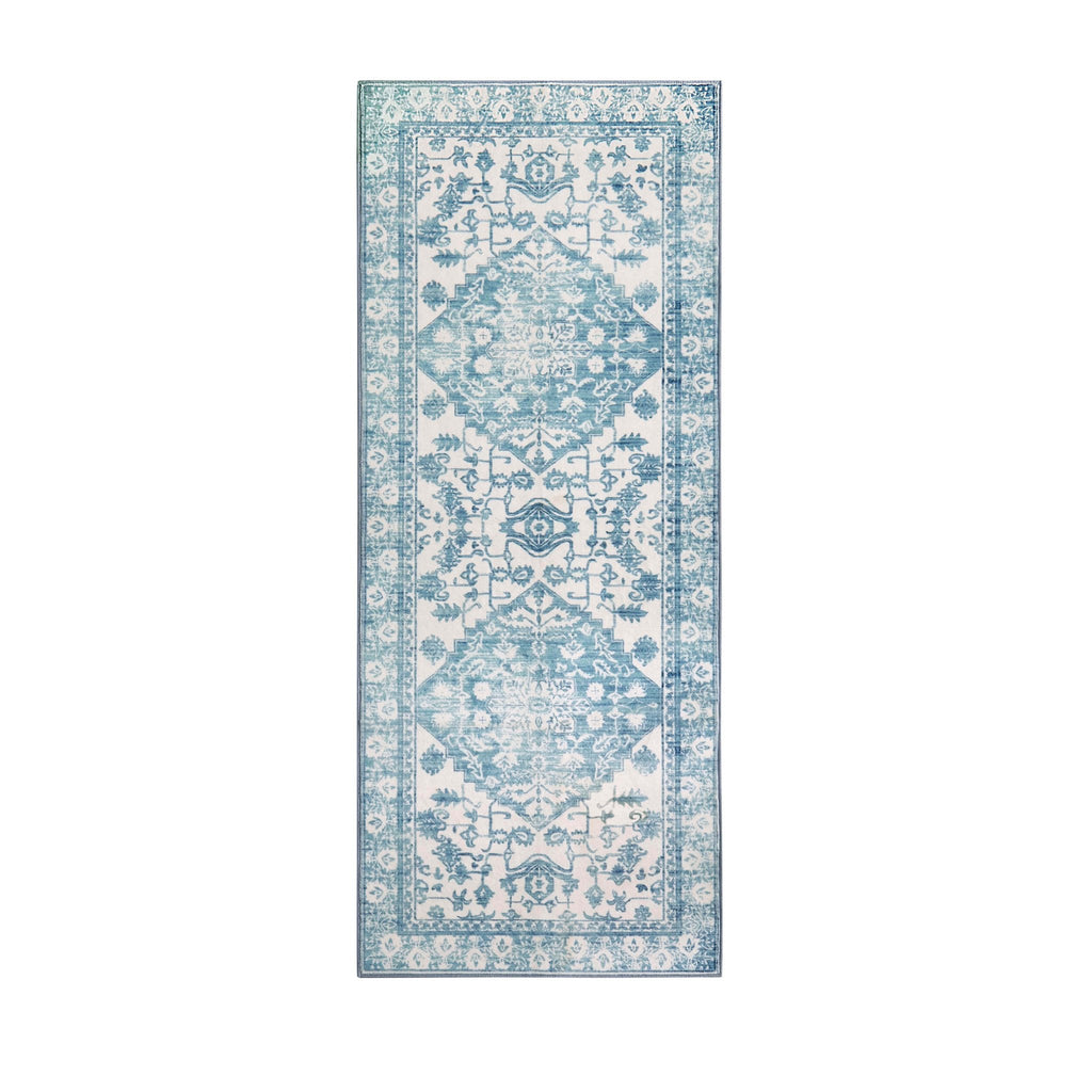 Dusklia - Uma Persian Style Machine Washable Runner - Blue