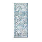 Dusklia - Uma Persian Style Machine Washable Runner - Blue