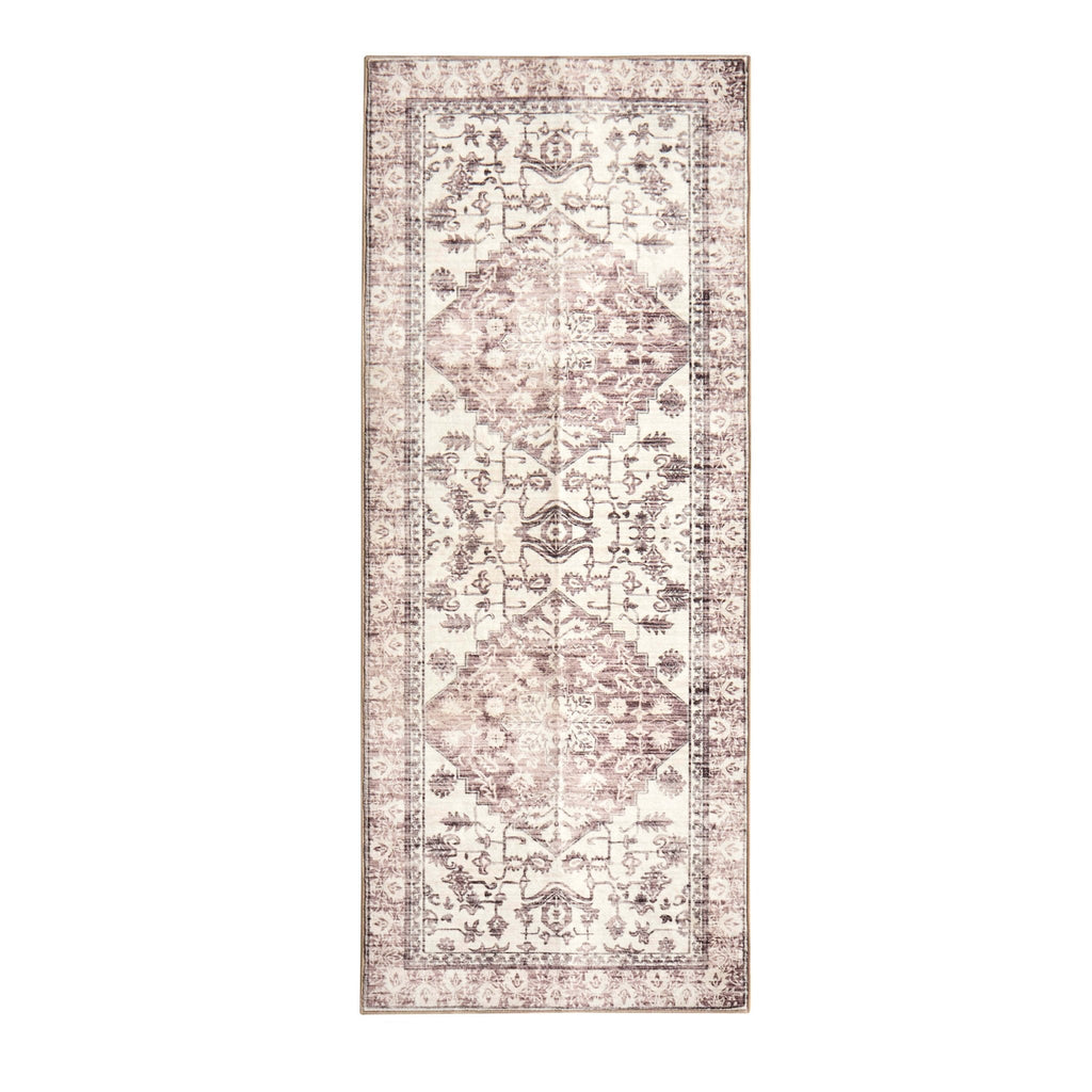Dusklia - Uma Persian Style Machine Washable Runner - Brown