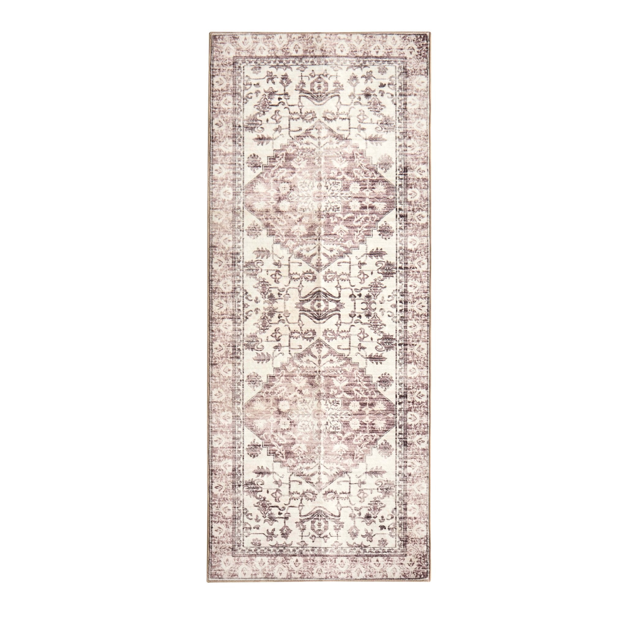 Dusklia - Uma Persian Style Machine Washable Runner - Brown