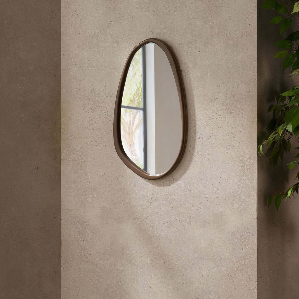 Dusklia - Umah Wood Pond Mirror - Mocha