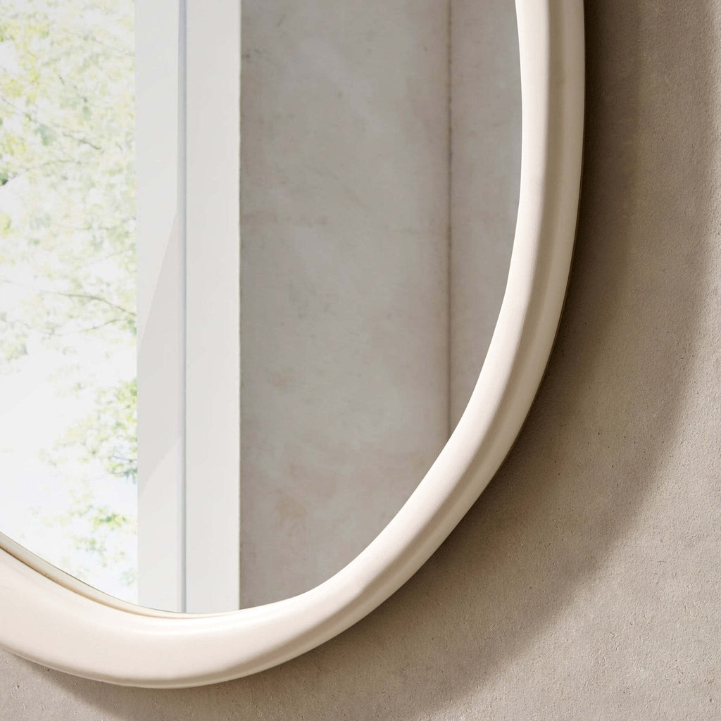 Dusklia - Umah Wood Pond Mirror - White