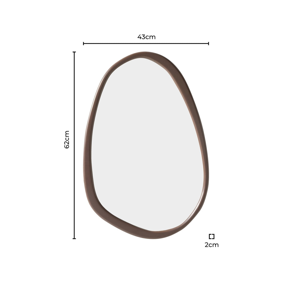 Dusklia - Umah Wood Pond Mirror - Mocha