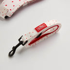 Dusklia - Dog Harness, Lead, Collar Set - Size Small - White/Red