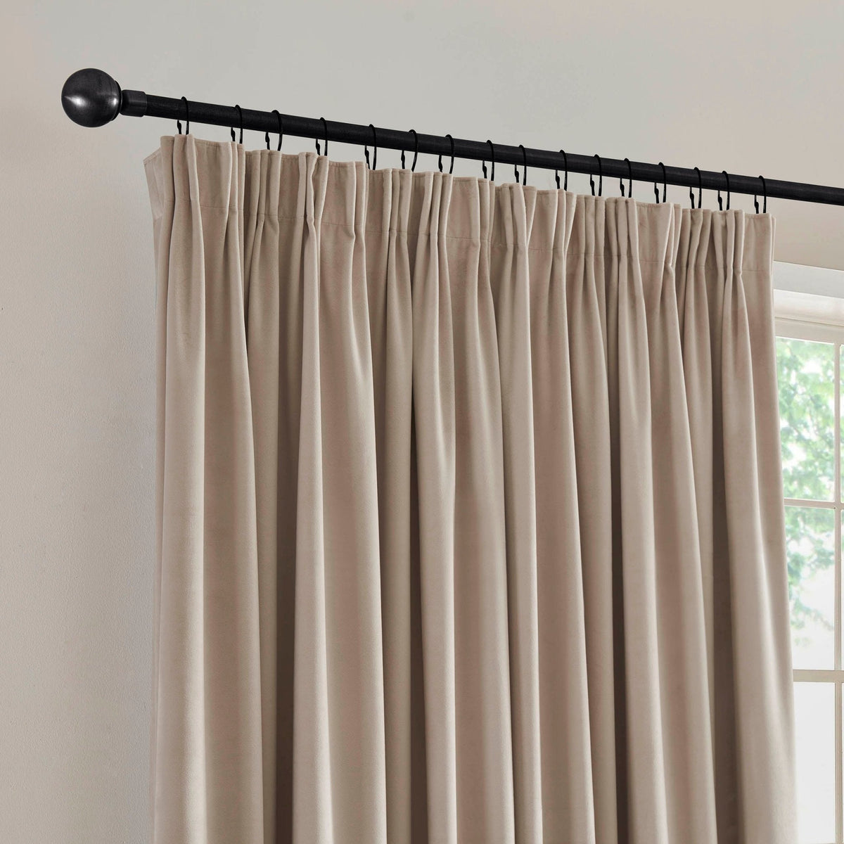 Dusklia - Velvet Thermal Blackout Pinch Pleat - Taupe