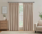 Dusklia - Velvet Thermal Blackout Pinch Pleat - Taupe