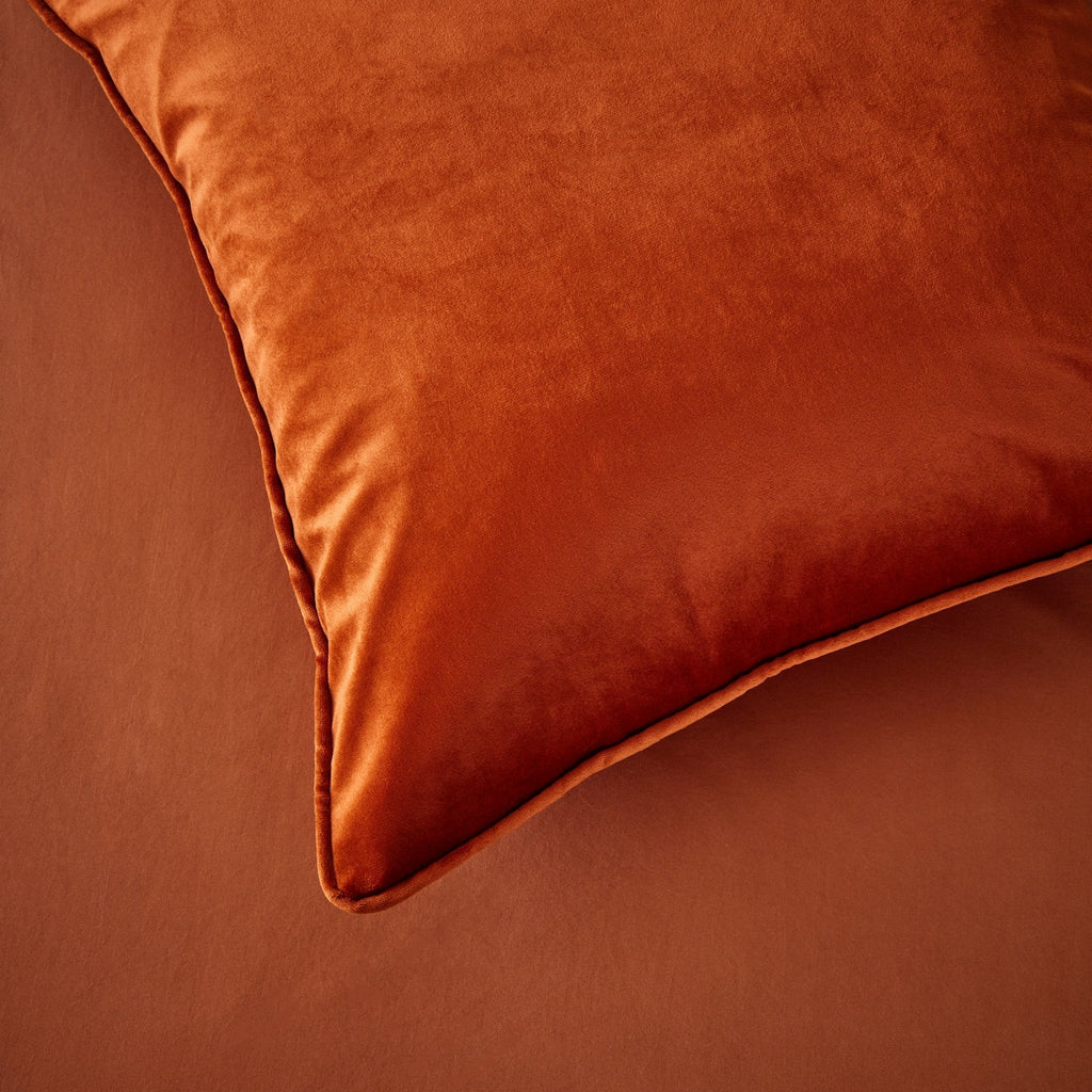 Dusklia - Velvet Cushion Cover - Burnt Orange