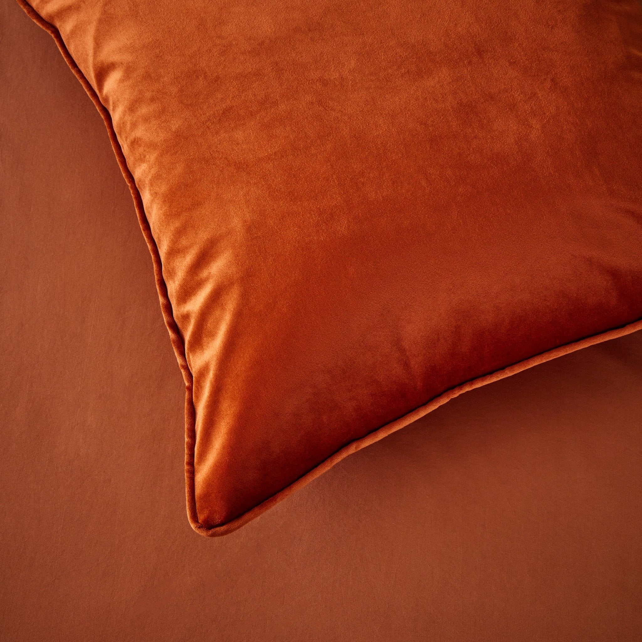 Dusklia - Velvet Cushion Cover - Burnt Orange