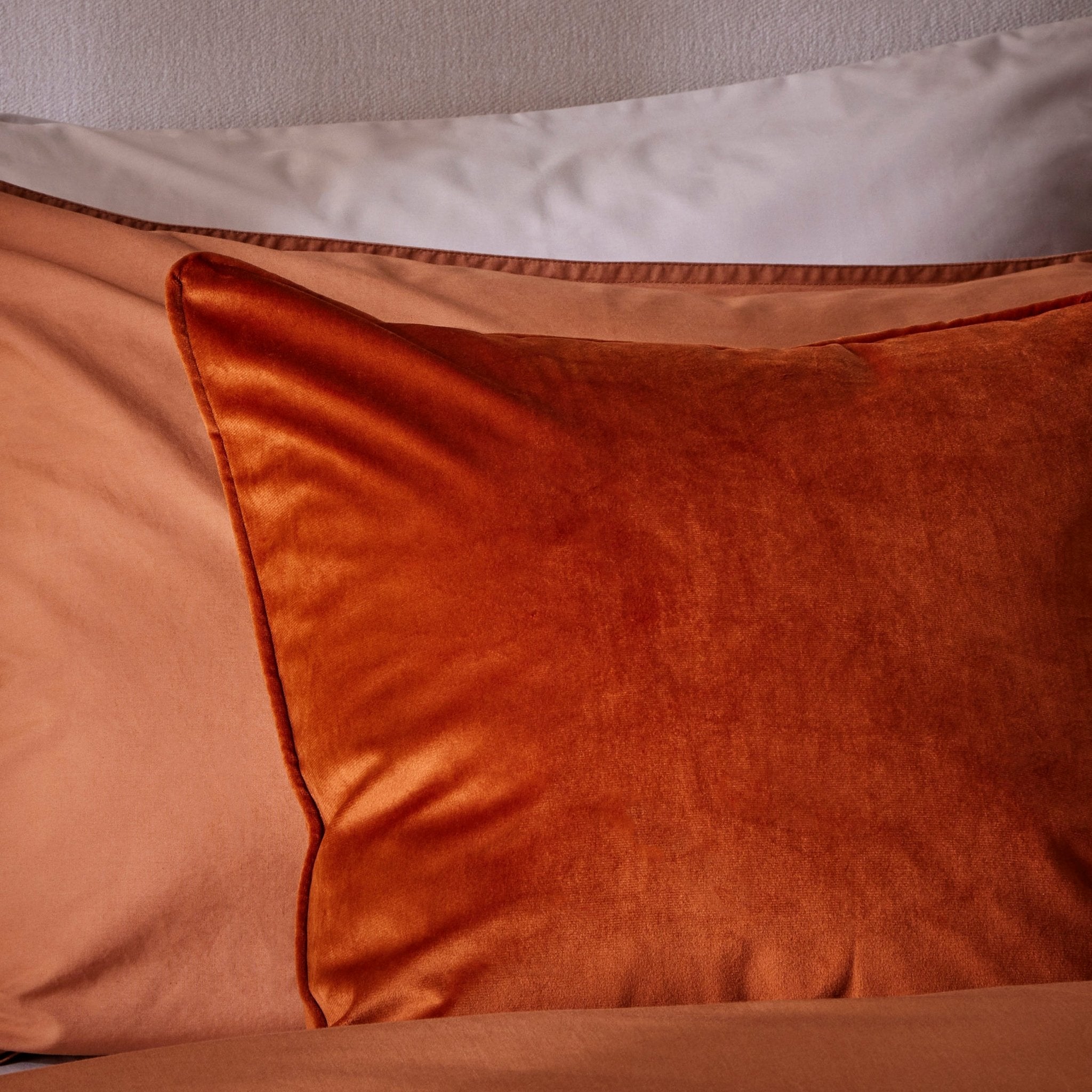 Dusklia - Velvet Cushion Cover - Burnt Orange