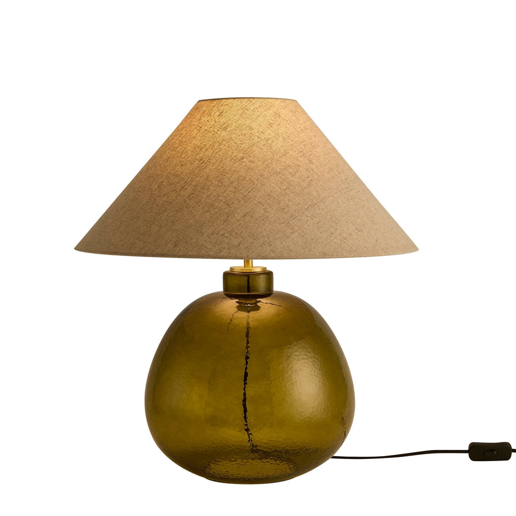 Dusklia - Verde Large Scale Glass Table Lamp - Green/Natural