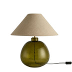 Dusklia - Verde Large Scale Glass Table Lamp - Green/Natural