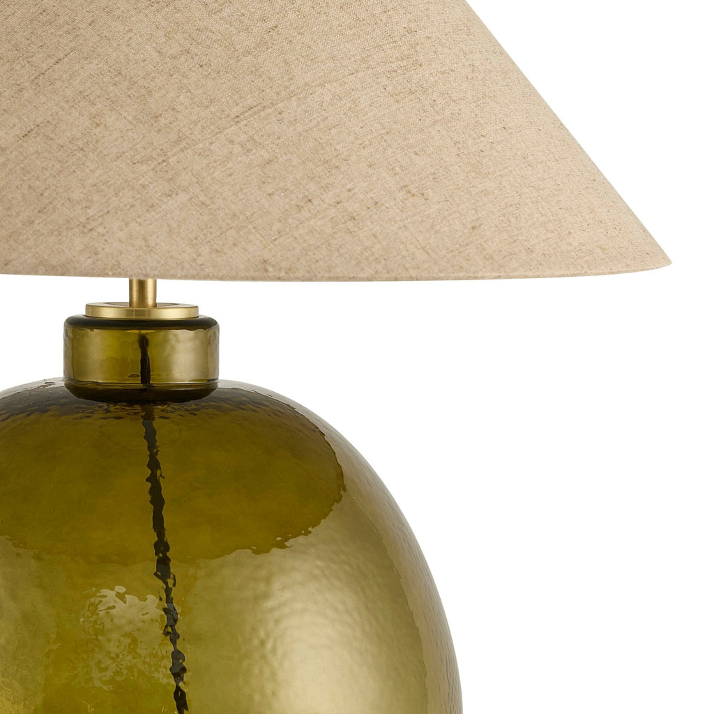 Dusklia - Verde Large Scale Glass Table Lamp - Green/Natural