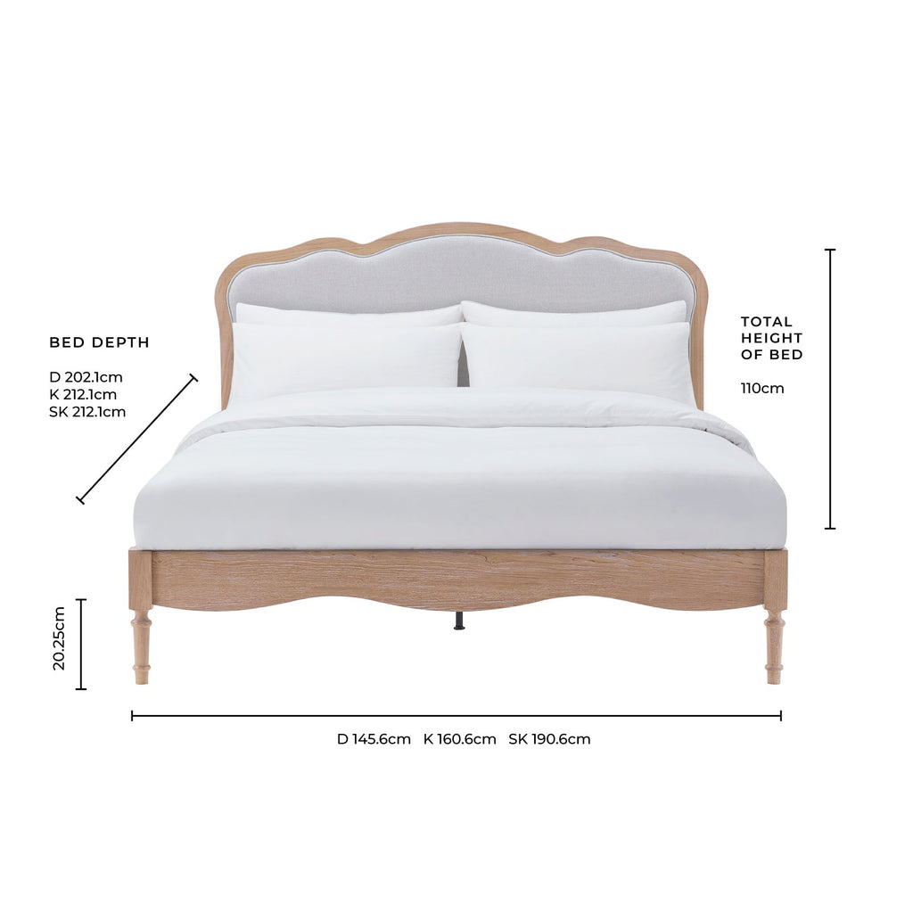 Dusklia - Versailles Bed Frame - Blue