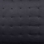 Dusklia - Vienna Quilted Satin Cushion Cover - Black