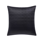 Dusklia - Vienna Quilted Satin Cushion Cover - Black