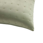 Dusklia - Vienna Quilted Satin Cushion Cover - Sage