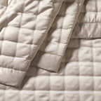 Dusklia - Vienna Quilted Satin Throw 1.5m x 2m - Champagne