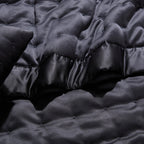 Dusklia - Vienna Quilted Satin Throw 1.5m x 2m - Black