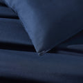 Dusklia - Linen Cotton Blend Duvet Cover - Midnight Navy