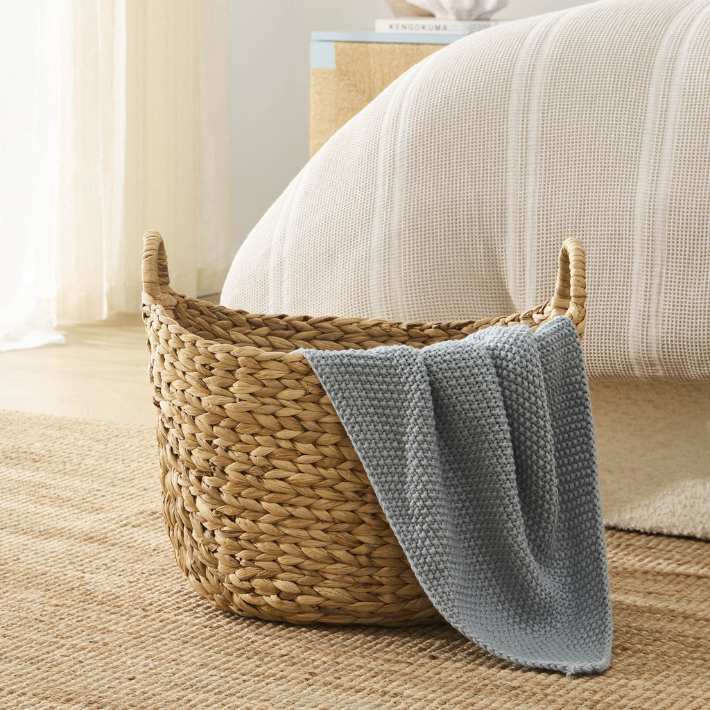 Dusklia - Water Hyacinth Basket - Natural