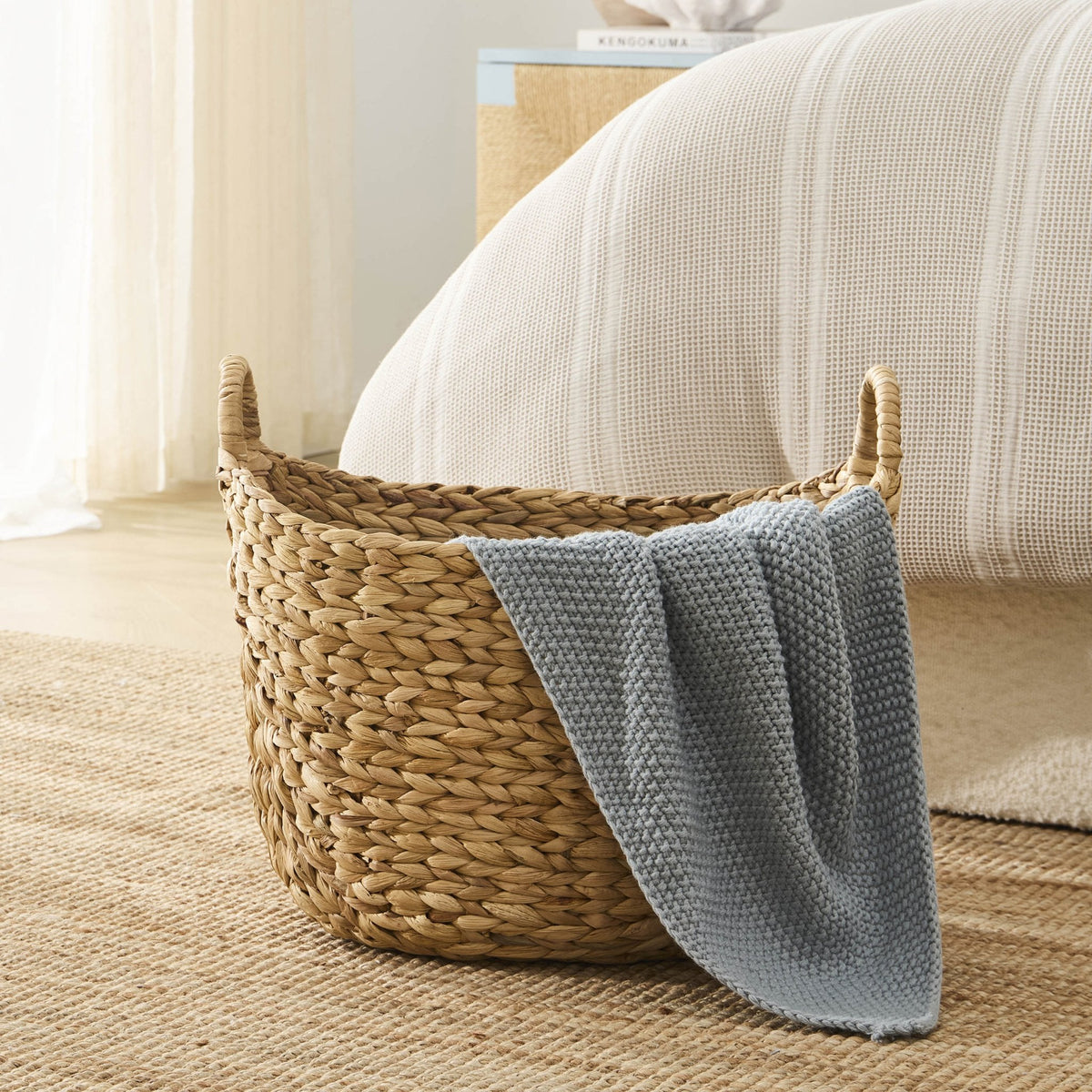 Dusklia - Water Hyacinth Basket - Natural