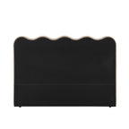 Dusklia - Wavy Ottoman Storage Bed - Chenille Oatmeal