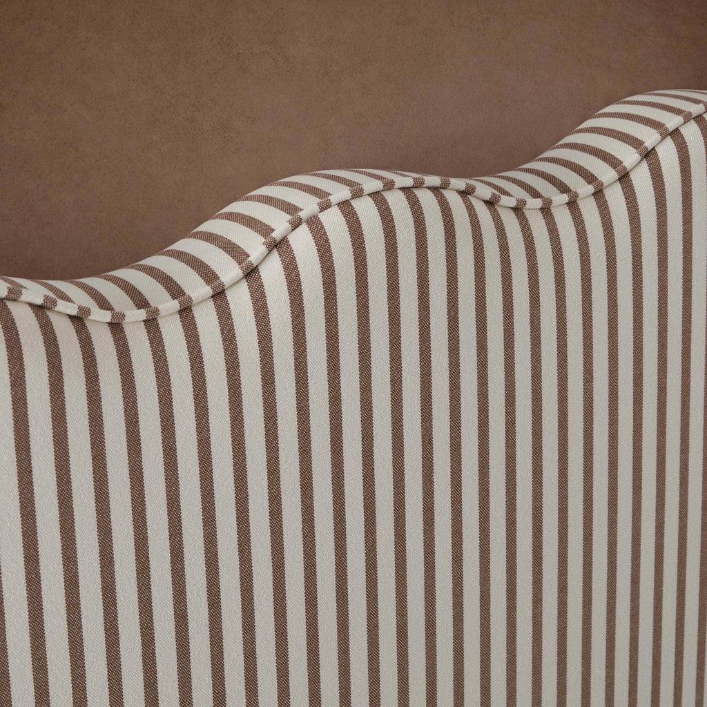 Dusklia - Wavy Ottoman Storage Bed - Chocolate Stripe
