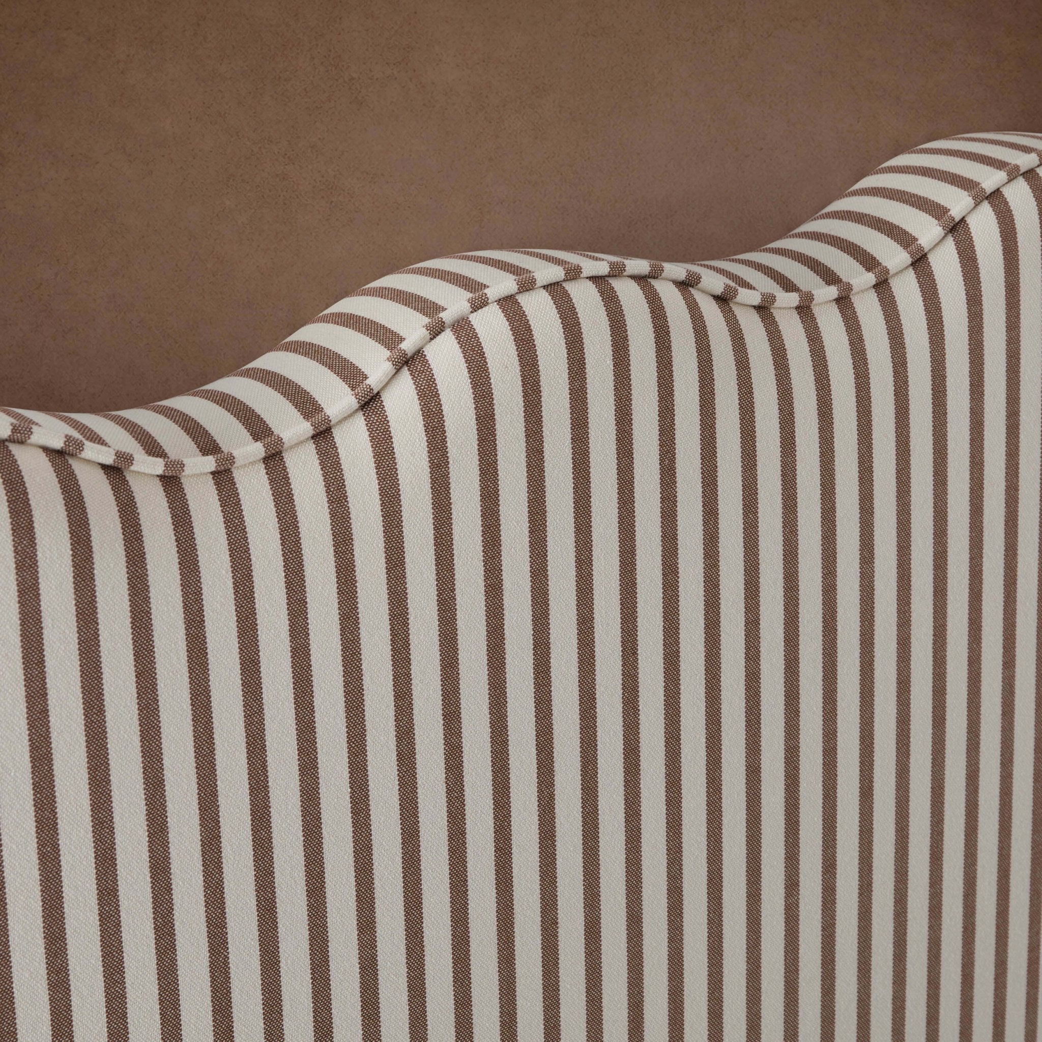 Dusklia - Wavy Ottoman Storage Bed - Chocolate Stripe