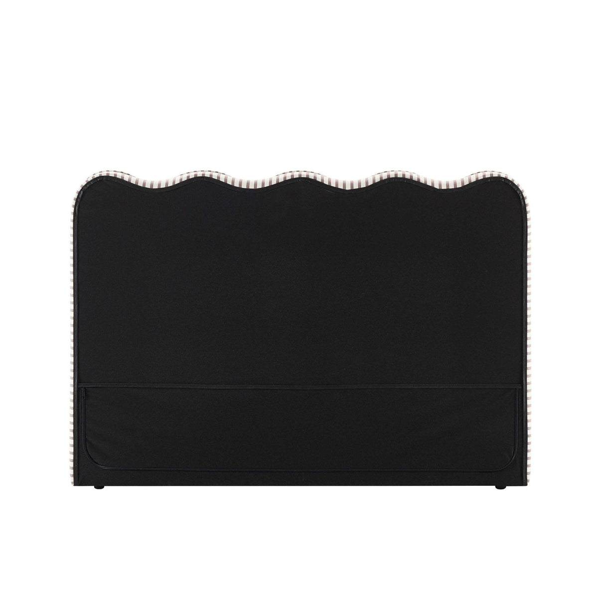 Dusklia - Wavy Ottoman Storage Bed - Chocolate Stripe